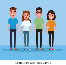 People characters cartoons