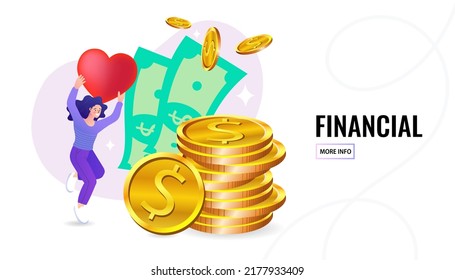 People characters donating money for charity. Charity financial support and fundraising. nonprofit organization or foundation. Volunteer community or donation. Modern flat vector illustration.