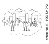 people characters landscape