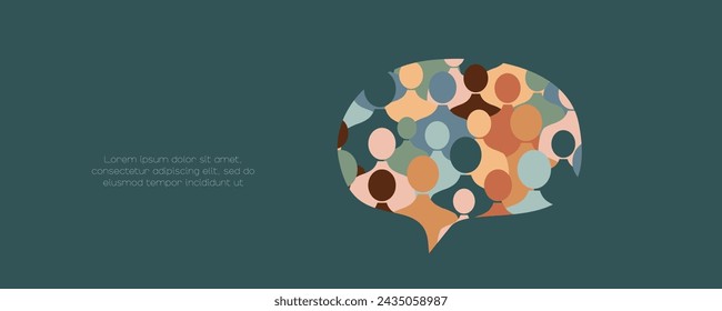La gente en la burbuja de chat. Concepto de comunicación.