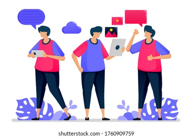 People chat with each other, casual conversation and say hello when they go back to work. Illustrations can be used for websites, web pages, landing pages, mobile apps, banners, flyers, posters