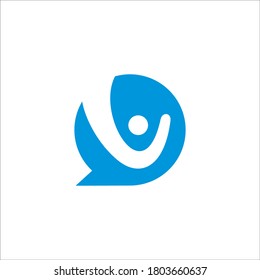people chat logo design vector sign