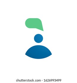 People chat logo template vector icon design