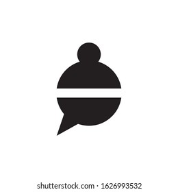 People chat logo template vector icon design