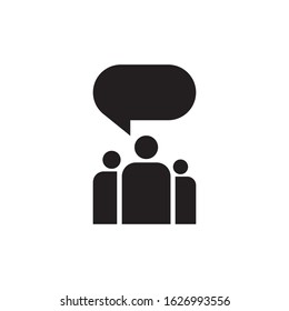 People chat logo template vector icon design