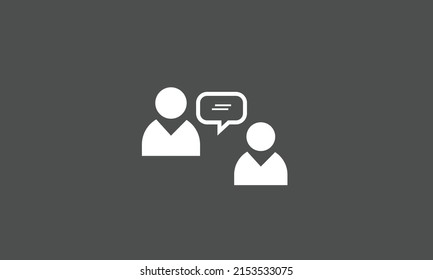 People chat vector logo design