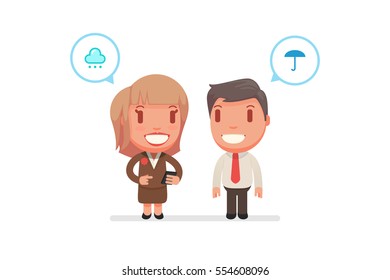 people chatting vector illustration