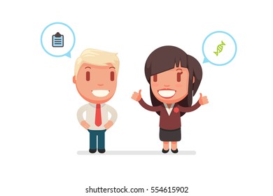 people chatting vector illustration
