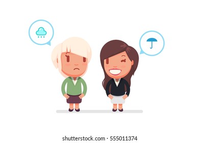 people chatting vector illustration