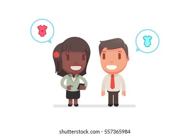 people chatting vector illustration