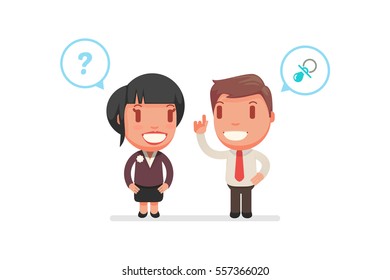 people chatting vector illustration