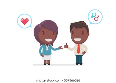 people chatting vector illustration