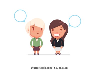 people chatting vector illustration
