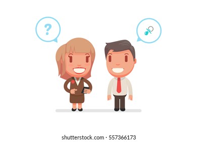 people chatting vector illustration