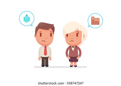 people chatting vector illustration
