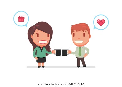 people chatting vector illustration