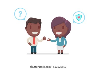 people chatting vector illustration