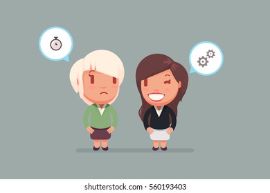 people chatting vector illustration