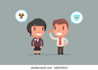 people chatting vector illustration