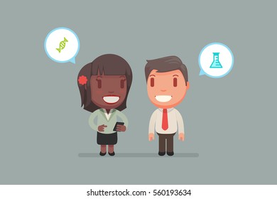 people chatting vector illustration