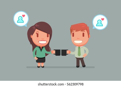 people chatting vector illustration