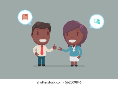 people chatting vector illustration