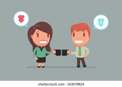 people chatting vector illustration