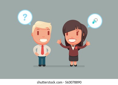 people chatting vector illustration