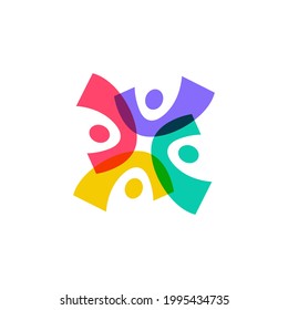 people check family group community team work logo vector icon illustration