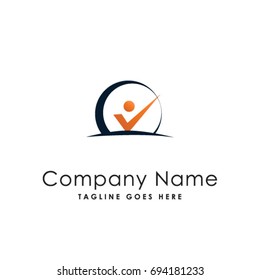 people check logo template