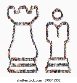 people chess pieces icon