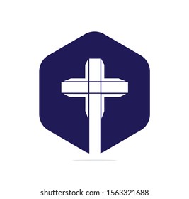 People church vector logo design template. Church and Christian organization logo.	