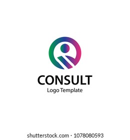 people circle consulting[[ vector logo template