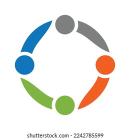 people circle logo icon template