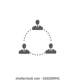 people circle of relationships icon. Element of finance for mobile concept and web apps. Icon for website design and development, app development. Premium icon on white background