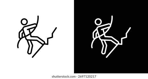 People Climbing icon Logo. Vector Illustration. EPS Illustration.