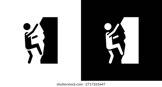 Personas Icono de escalada elemento de diseño de Vector Vector eps 10