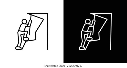 People Climbing icon vector illustration EPS