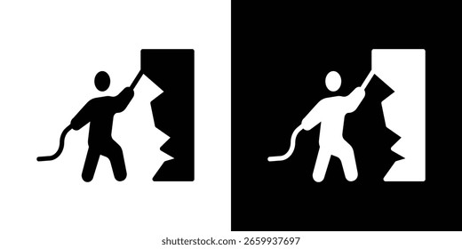 People Climbing icon Vector Logo Template for graphic and web design.