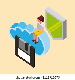 people cloud computing storage