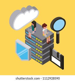 people cloud computing storage