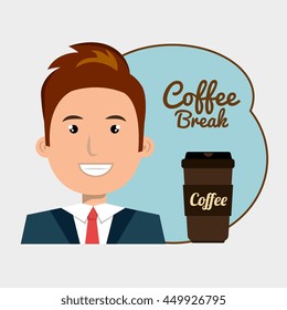 people and coffee icon design, vector illustration graphic