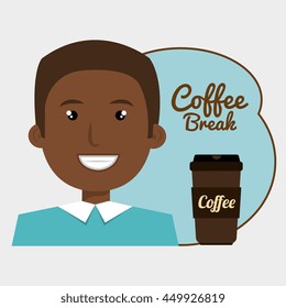 people and coffee icon design, vector illustration graphic