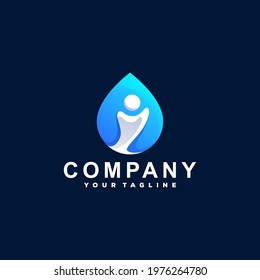 people color gradient logo design