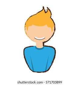 people commoner man icon image, vector illustration design