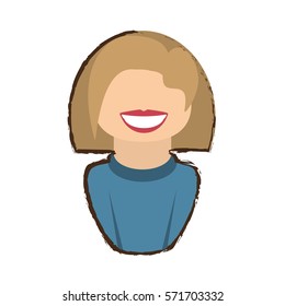 people commoner woman icon image, vector illustration design