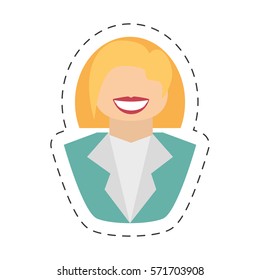 people commoner woman icon image, vector illustration design