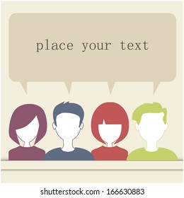people communicating