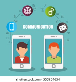 People communicating concept icon