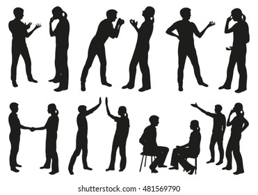 Chat Silhouette Images Stock Photos Vectors Shutterstock